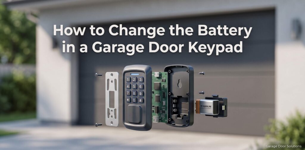 garage door keypad battery