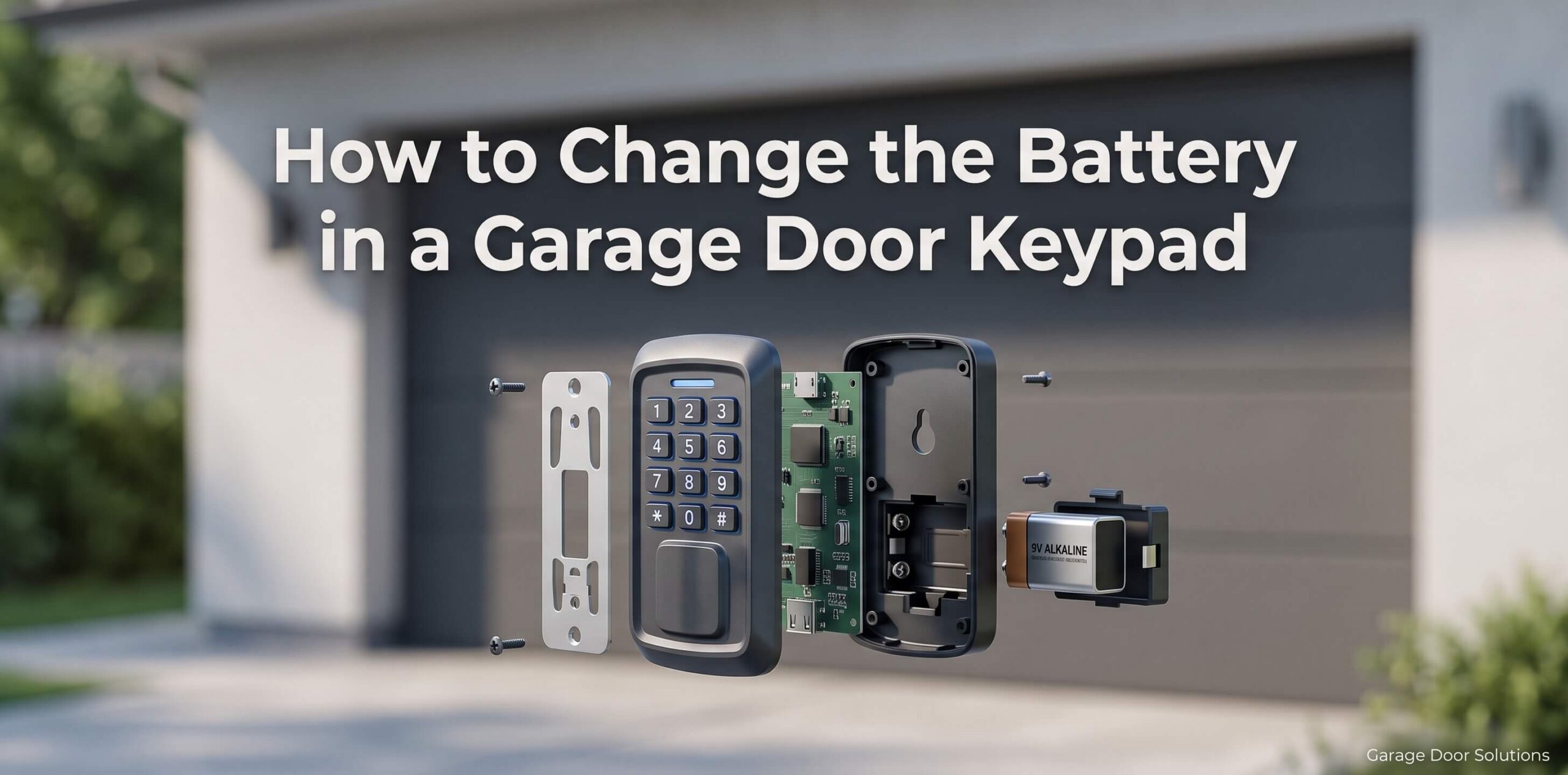 garage door keypad battery